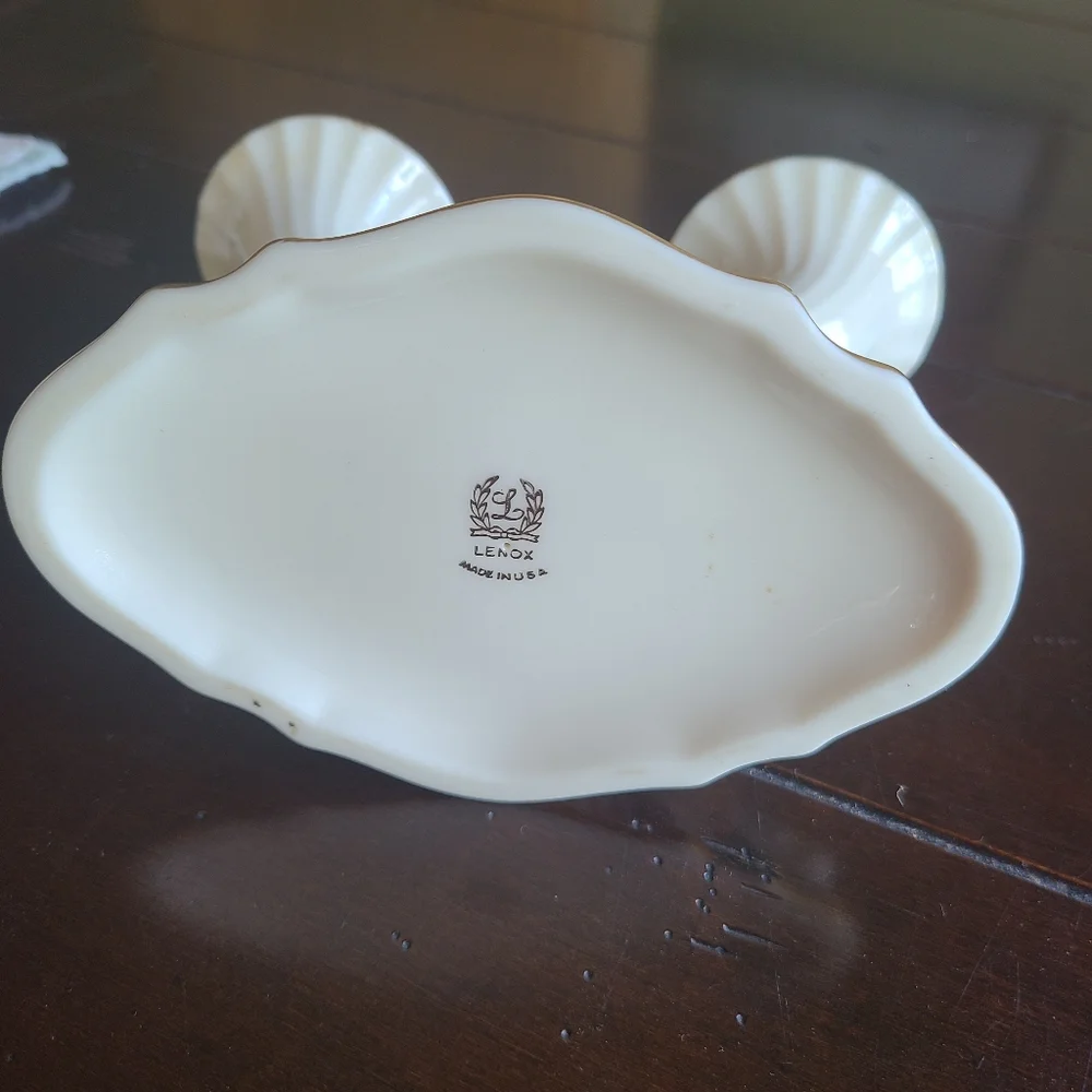 Lenox Aquarius double candlestick holder